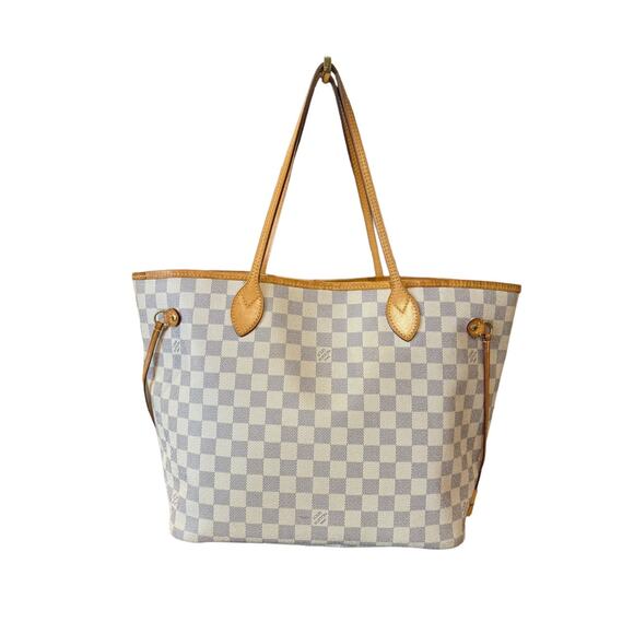 Louis Vuitton Neverfull MM Damier Azur Tote - Picture 1 of 10